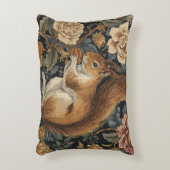 Vintage Squirrel and Flowers Pattern アクセントクッション (正面(垂直))