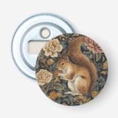 Vintage Squirrel and Flowers Pattern 栓抜き (正面)