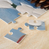 Vintage Squirrels Gathering Pinecones Christmas ジグソーパズル (側面)