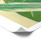 Vintage Sri Lanka Flower Print - Postage Stam ポスター (角)