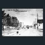 Vintage St. Clair Michigan Early 1900s フォトプリント<br><div class="desc">Downtown St. Clair Michigan vintage postcard.</div>