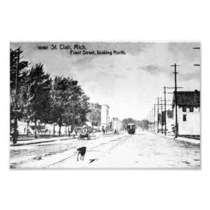 Vintage St. Clair Michigan Early 1900s フォトプリント