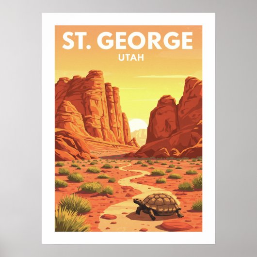 Vintage St. George Utah ポスター (正面)