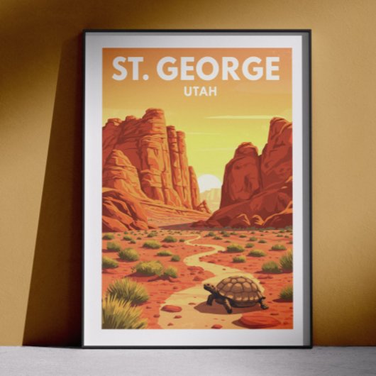 Vintage St. George Utah ポスター