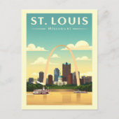 Vintage St. Louis Missouri ポストカード (正面)
