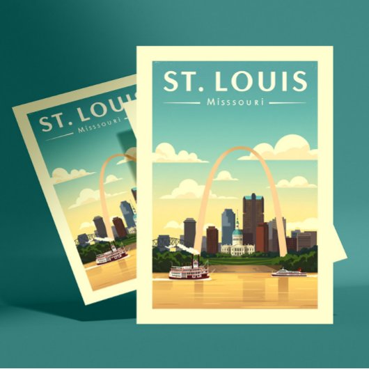 Vintage St. Louis Missouri ポストカード