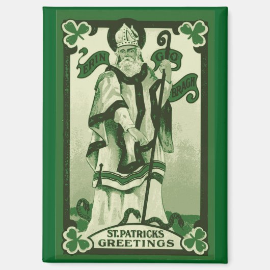 Vintage St. Patrick's Day Magnet マグネット (正面)
