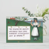 Vintage St. Patrick's Day with Irish Girl シーズンカード (スタンド正面)