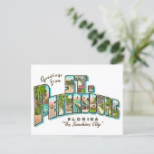 Vintage St Petersburg FL Postcard ポストカード (スタンド正面)
