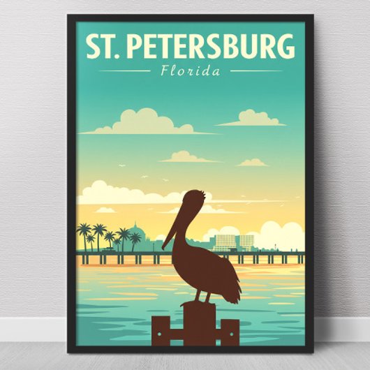 Vintage St. Petersburg Florida ポスター