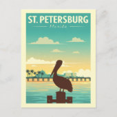 Vintage St. Petersburg Florida ポストカード (正面)