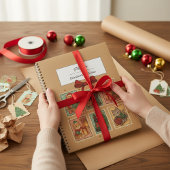 Vintage Stamps Christmas Cats Retro Holiday Cat プランナー手帳