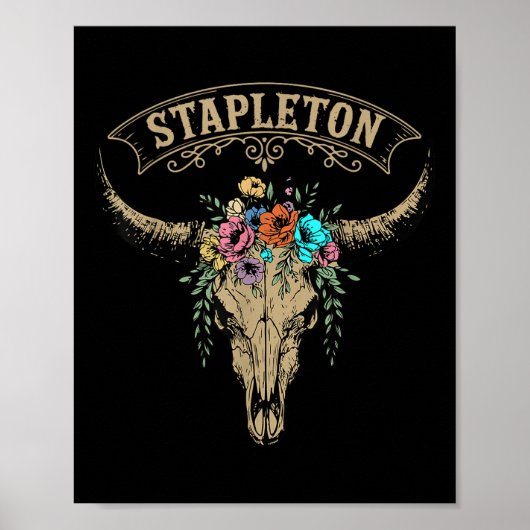 Vintage Stapleton Last Name Personalized Stapleton ポスター (正面)