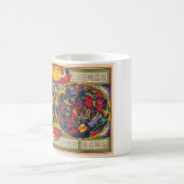 Vintage Star Map Constellations Celestial Chart  コーヒーマグカップ (中央)