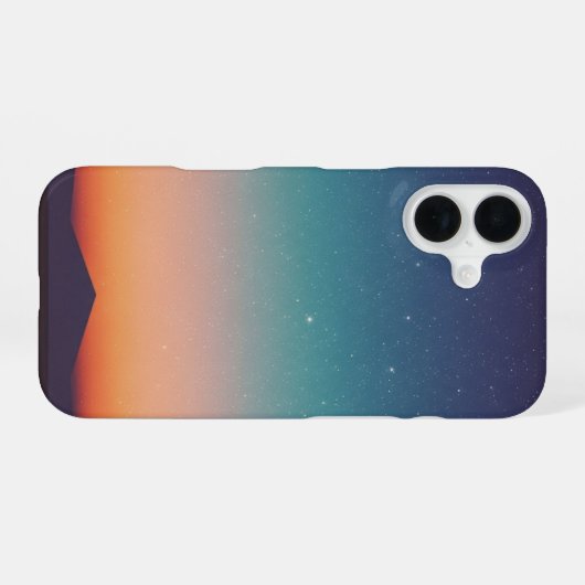 Vintage Starry Sky Gradient iPhone 16ケース (裏面横)