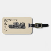 Vintage Steam Engine ラゲッジタグ (正面横)
