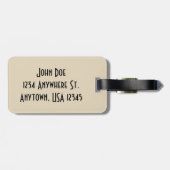 Vintage Steam Engine ラゲッジタグ (裏面横)