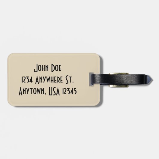 Vintage Steam Engine ラゲッジタグ (裏面横)