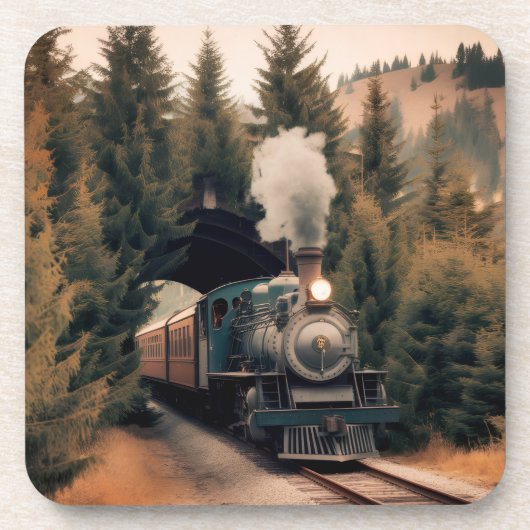 Vintage Steam Engine Train コースター (正面)