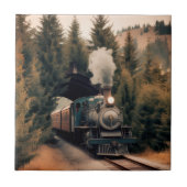 Vintage Steam Engine Train タイル (正面)