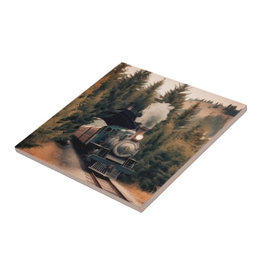 Vintage Steam Engine Train タイル (側面)