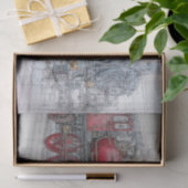 Vintage Steam Train Blueprint 薄葉紙 (ギフト)