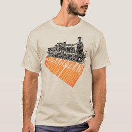Vintage Steam Train Graphic Tシャツ