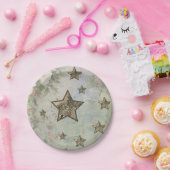 Vintage Sterne ペーパープレート (パーティー)