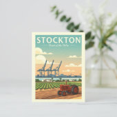 Vintage Stockton California ポストカード (スタンド正面)