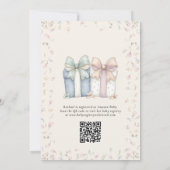 Vintage Storybook Duck Baby Shower Invitation 招待状 (裏面)