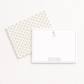 Vintage Storybook Goose Nursery Note Card 招待状