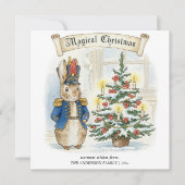 Vintage Storybook Peter Rabbit Christmas シーズンカード (正面)