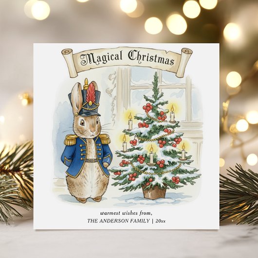 Vintage Storybook Peter Rabbit Christmas シーズンカード