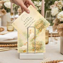 Vintage Storybook Silly Goose Baby Shower スタンダードカクテルナプキン