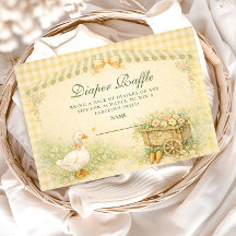 Vintage Storybook Silly Goose Diapper Raffle
