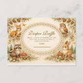 Vintage Storybook Woodland Diapper Raffle エンクロージャーカード (正面)