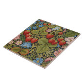 Vintage Strawberries and Flowers  タイル (側面)