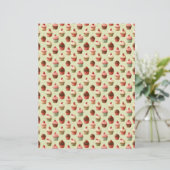 Vintage Strawberry Cupcake Scrapbook Paper (スタンド正面)