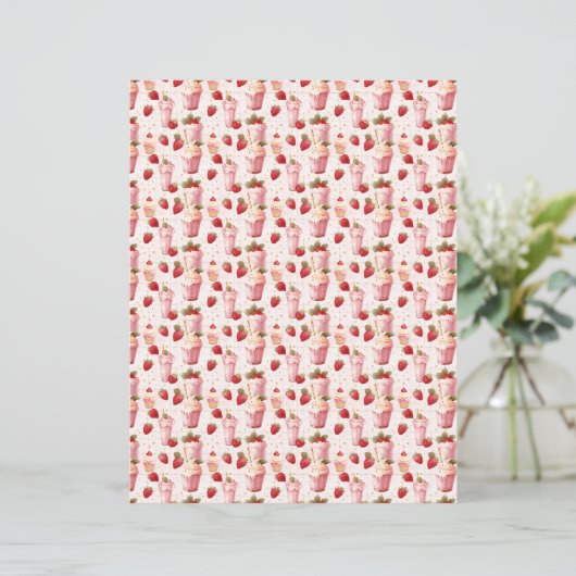 Vintage Strawberry Farm Scrapbook Paper (スタンド正面)
