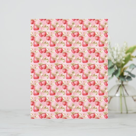 Vintage Strawberry Farm Scrapbook Paper (スタンド正面)