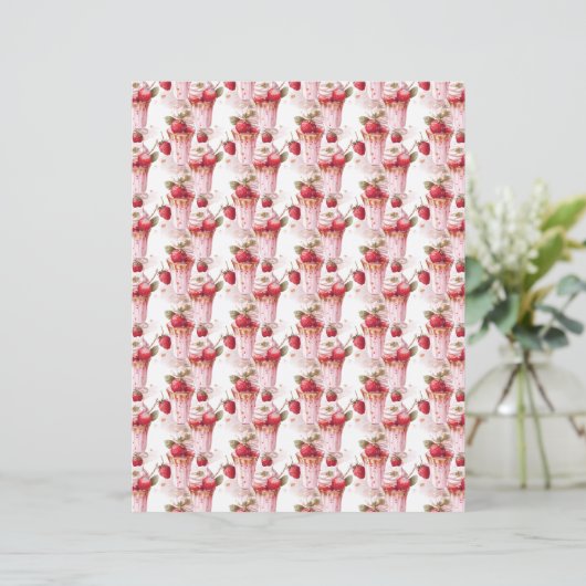 Vintage Strawberry Farm Scrapbook Paper (スタンド正面)