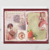 Vintage Strawberry Farm Scrapbook Paper (正面)