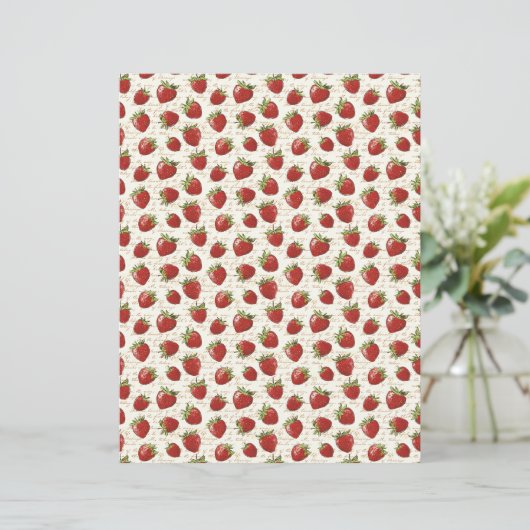 Vintage Strawberry Farm Scrapbook Paper (スタンド正面)