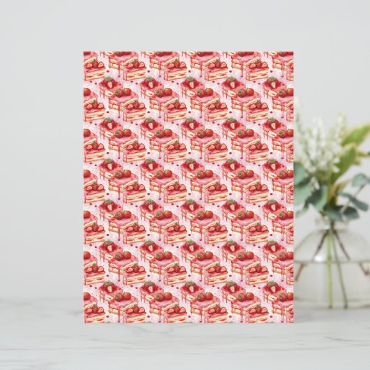 Vintage Strawberry Farm Scrapbook Paper (スタンド正面)