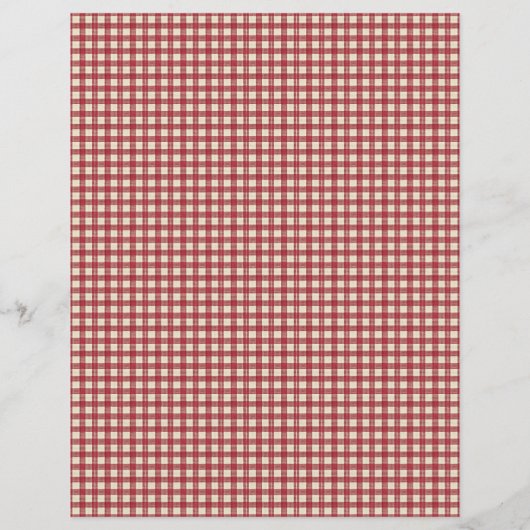 Vintage Strawberry Farm Scrapbook Paper (裏面)