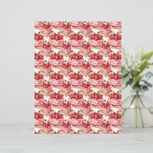 Vintage Strawberry Farm Scrapbook Paper (スタンド正面)
