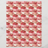 Vintage Strawberry Farm Scrapbook Paper (正面)