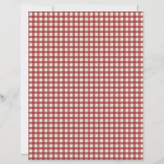 Vintage Strawberry Farm Scrapbook Paper (裏面)