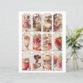 Vintage Strawberry Farm Scrapbook Paper (スタンド正面)