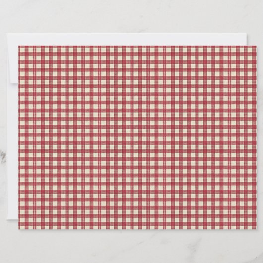 Vintage Strawberry Farm Scrapbook Paper (裏面)
